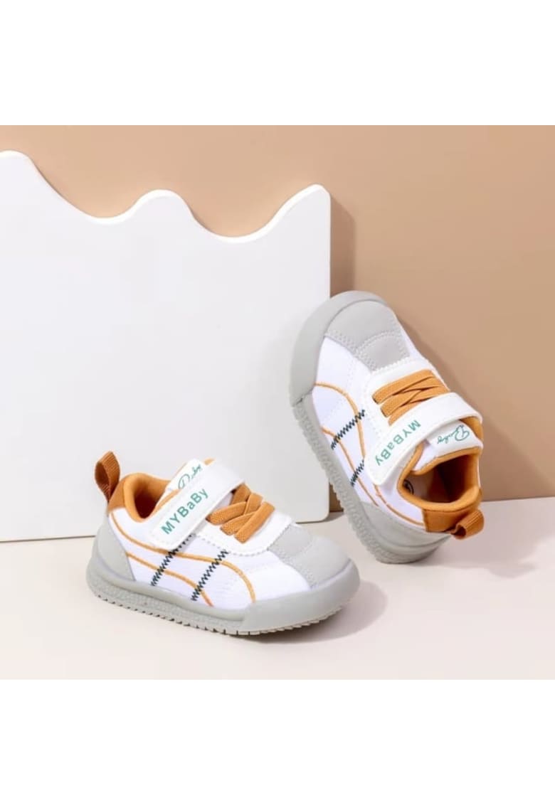 Pantofi Sport Model MyBaby New - Casual - Textil - Baieti - Siret - Velcro - Multicolor
