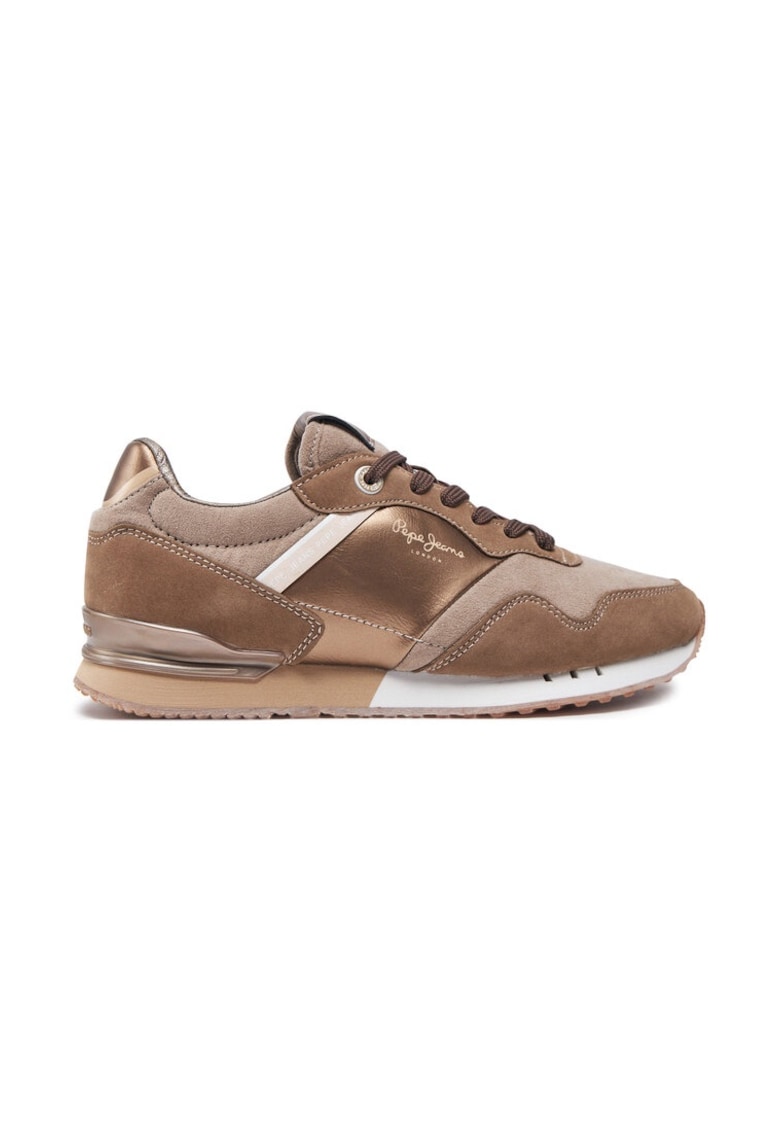 Sneakers PLS40023 Maro - Piele naturala