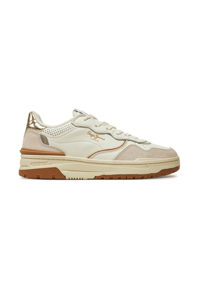 Sneakers PLS00024 Alb - Piele ecologica