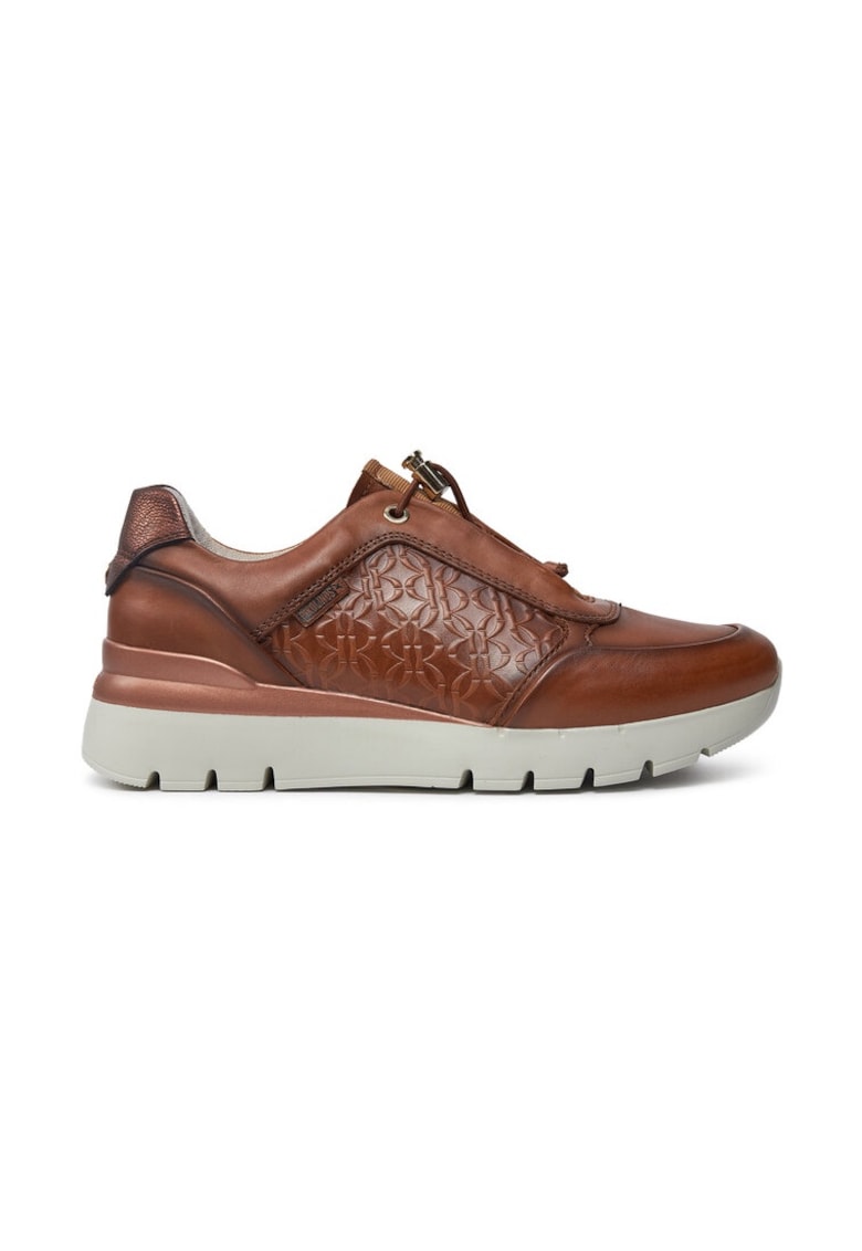 Sneakers Asturias W9C-6607 Maro - Piele lacuita
