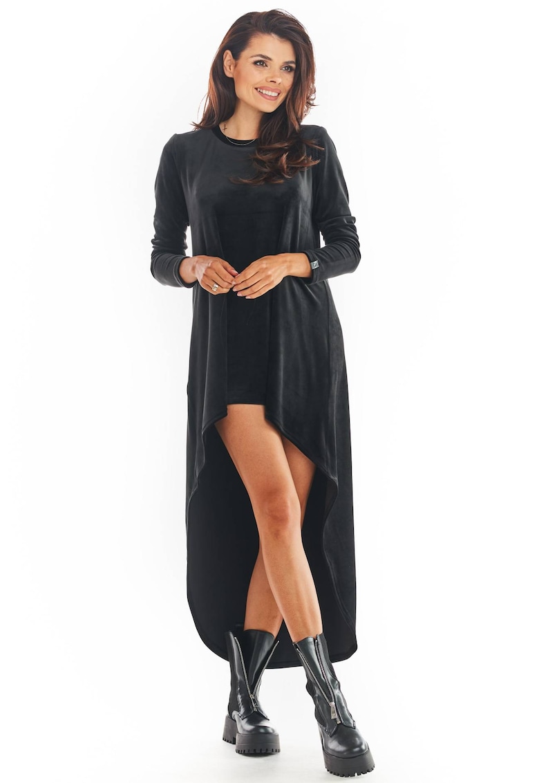 Rochie A379 - Poliester - Negru