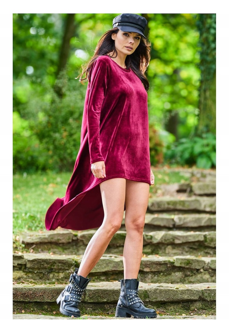 Rochie A379 - Poliester - Rosu