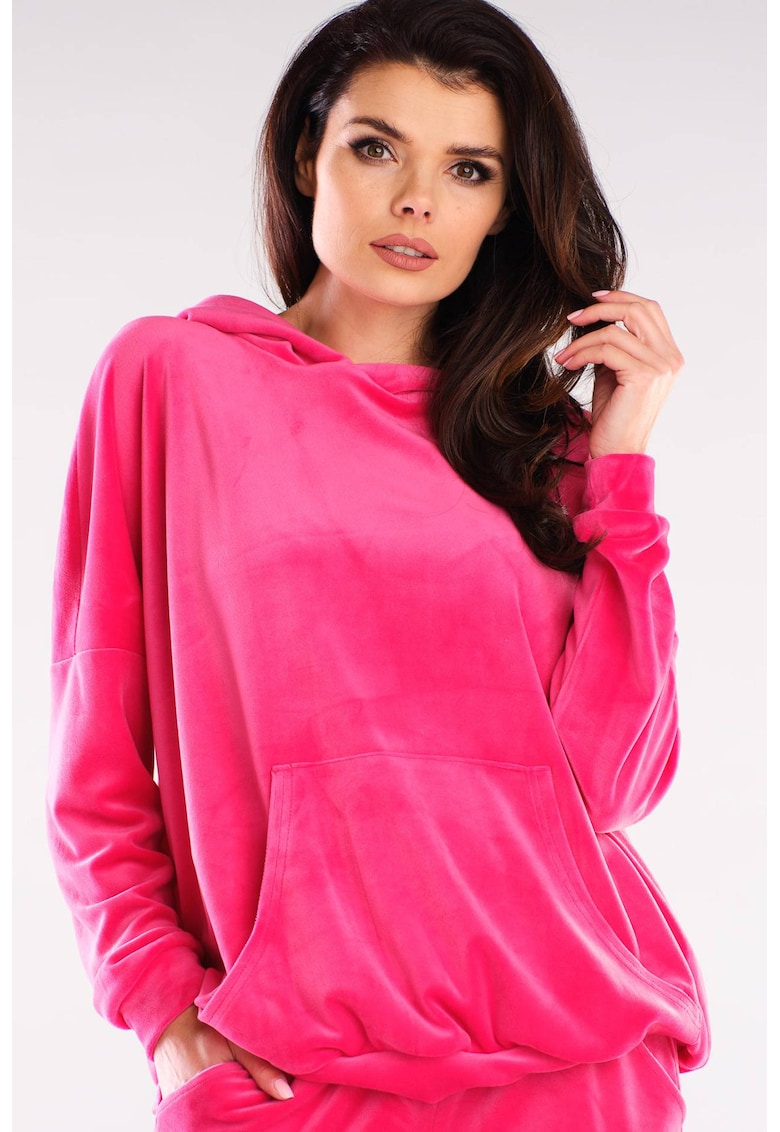 Hanorac dama poliester Roz