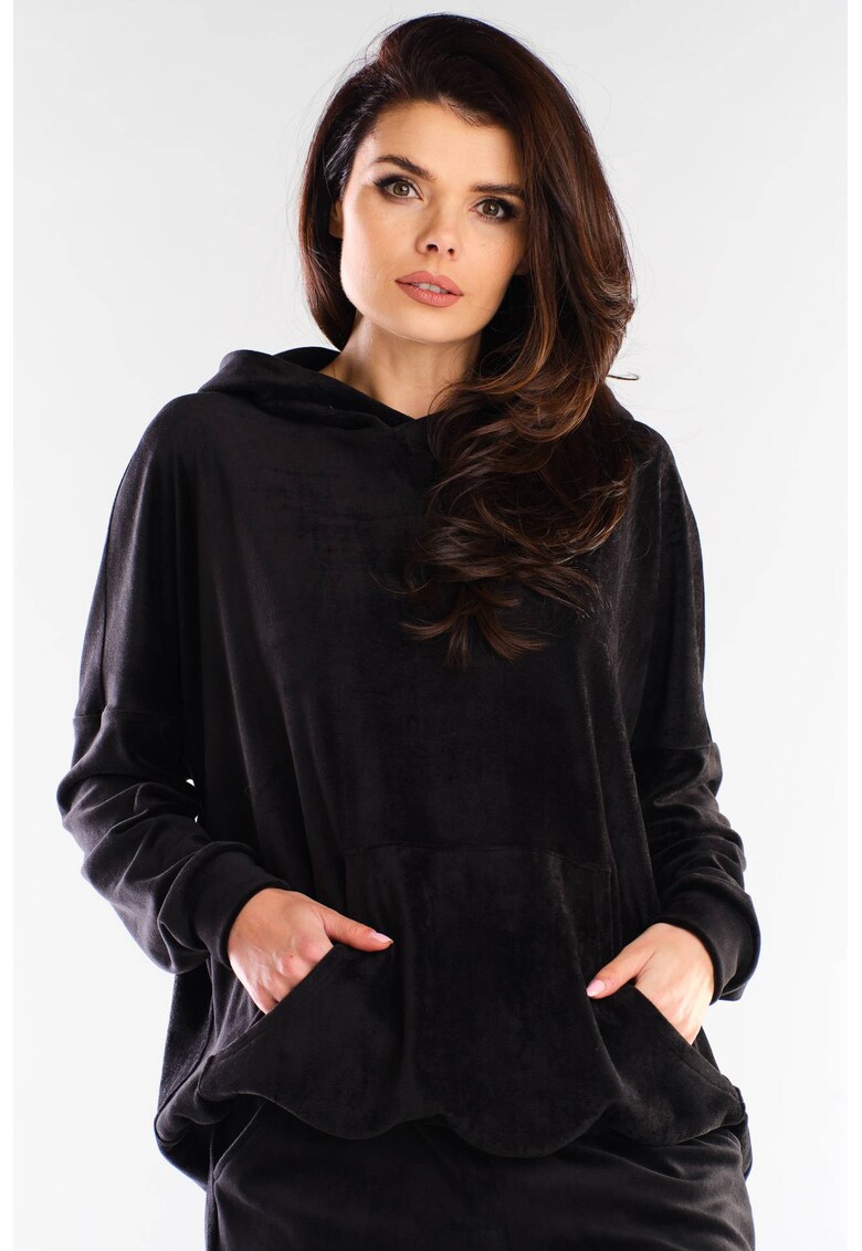 Hanorac dama poliester Negru