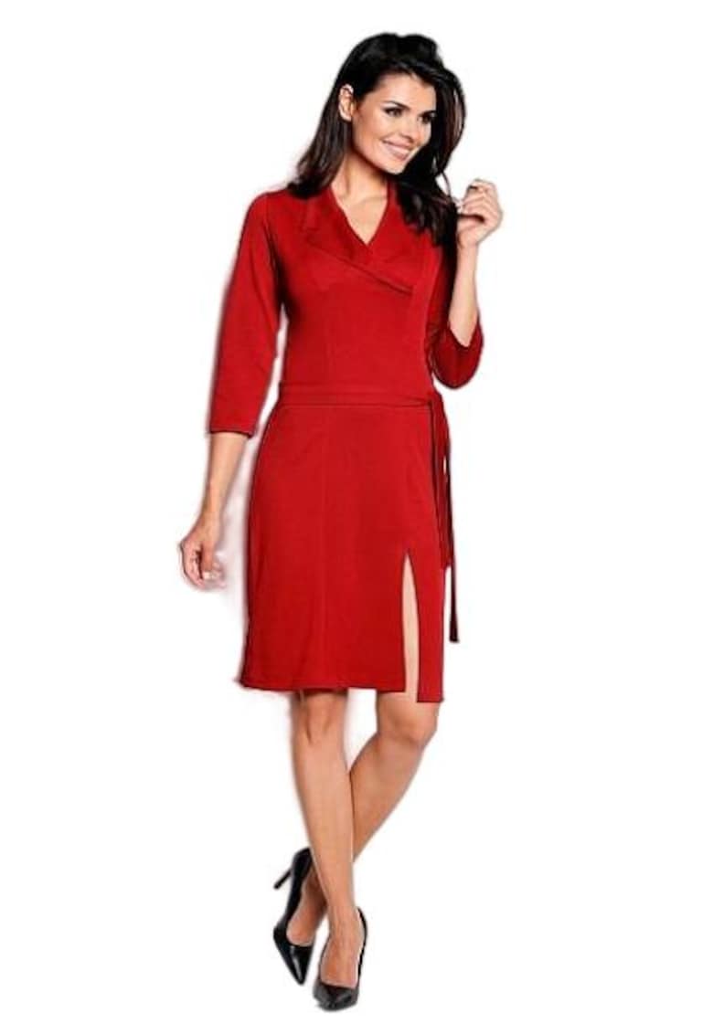 Rochie A151 - Poliester/Elastan - Rosu