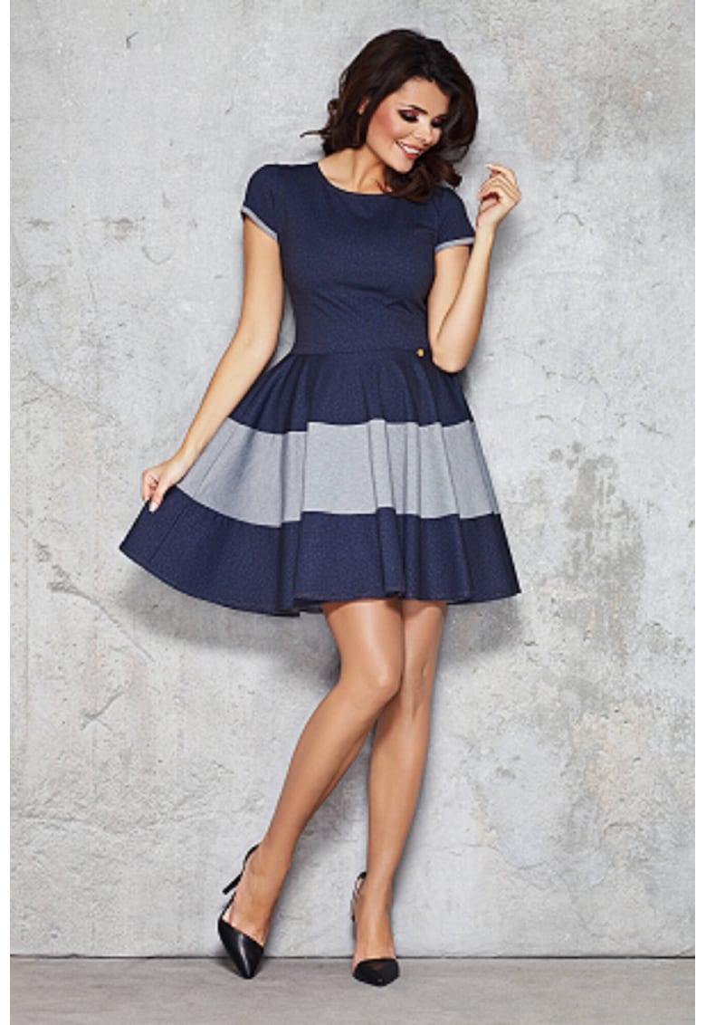 Rochie dama Poliester - M038 - Bleumarin -