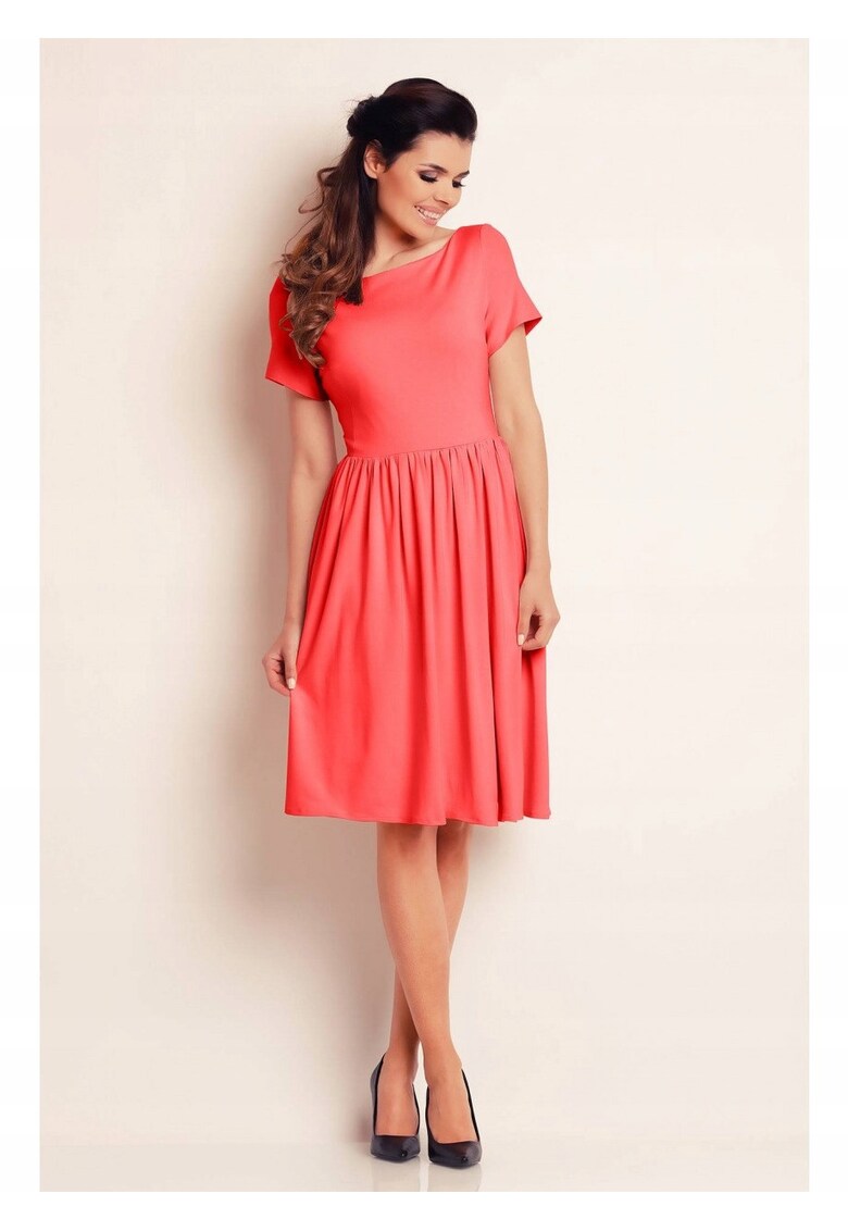 Rochie De zi/ office - 588753 - Rosu - Coral