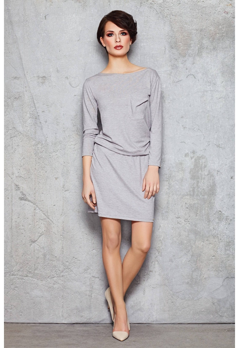 Rochie dama Viscoza - M041 - Gri -