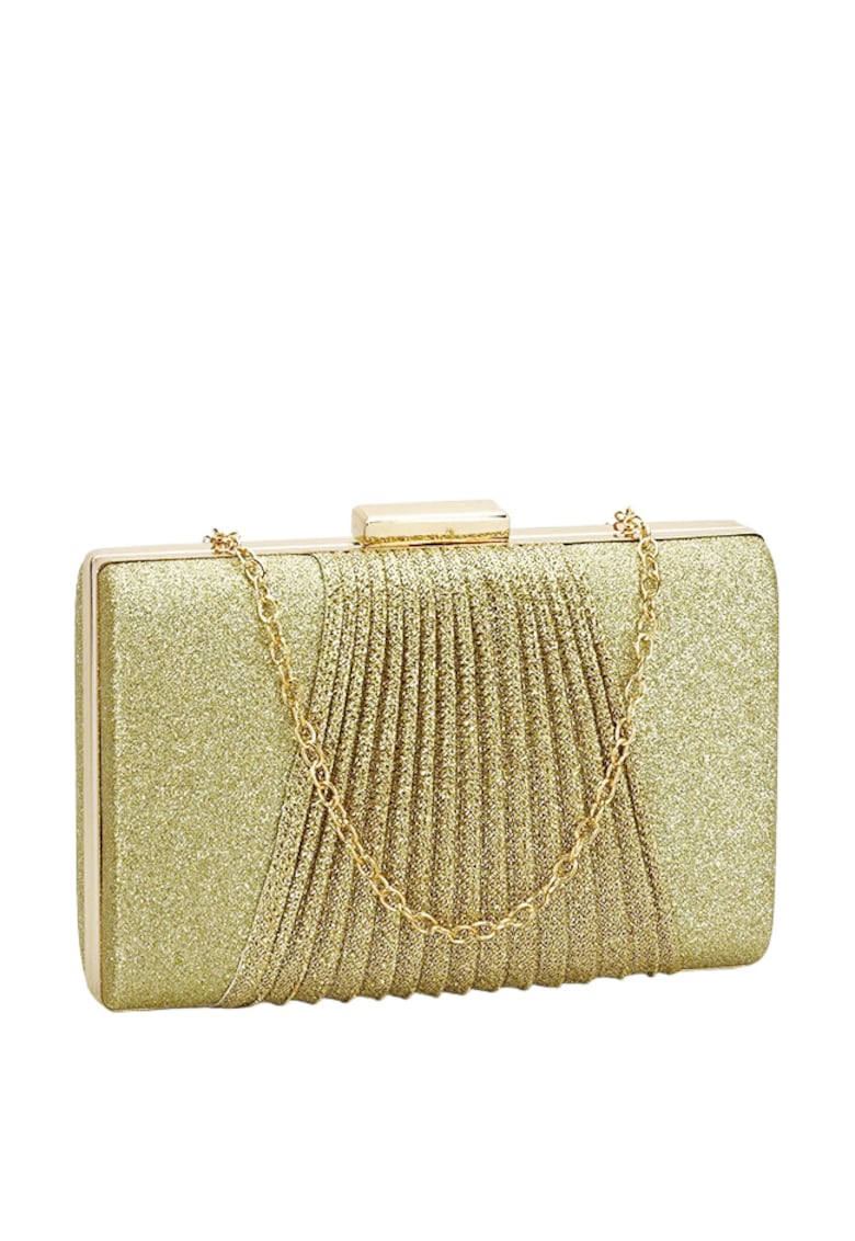 Geanta clutch auriu cu sclipici 1009 05 15749