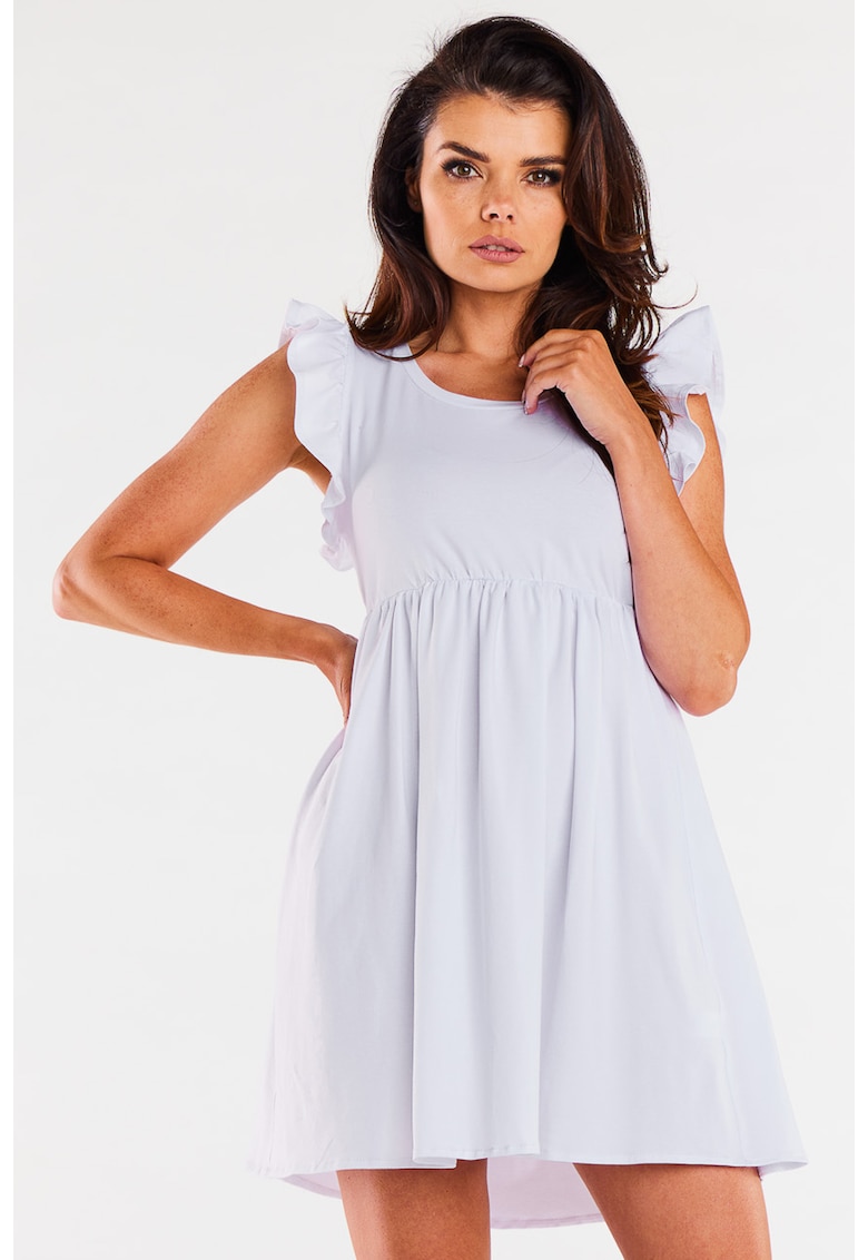 Rochie dama Bumbac - M297 - Alba -