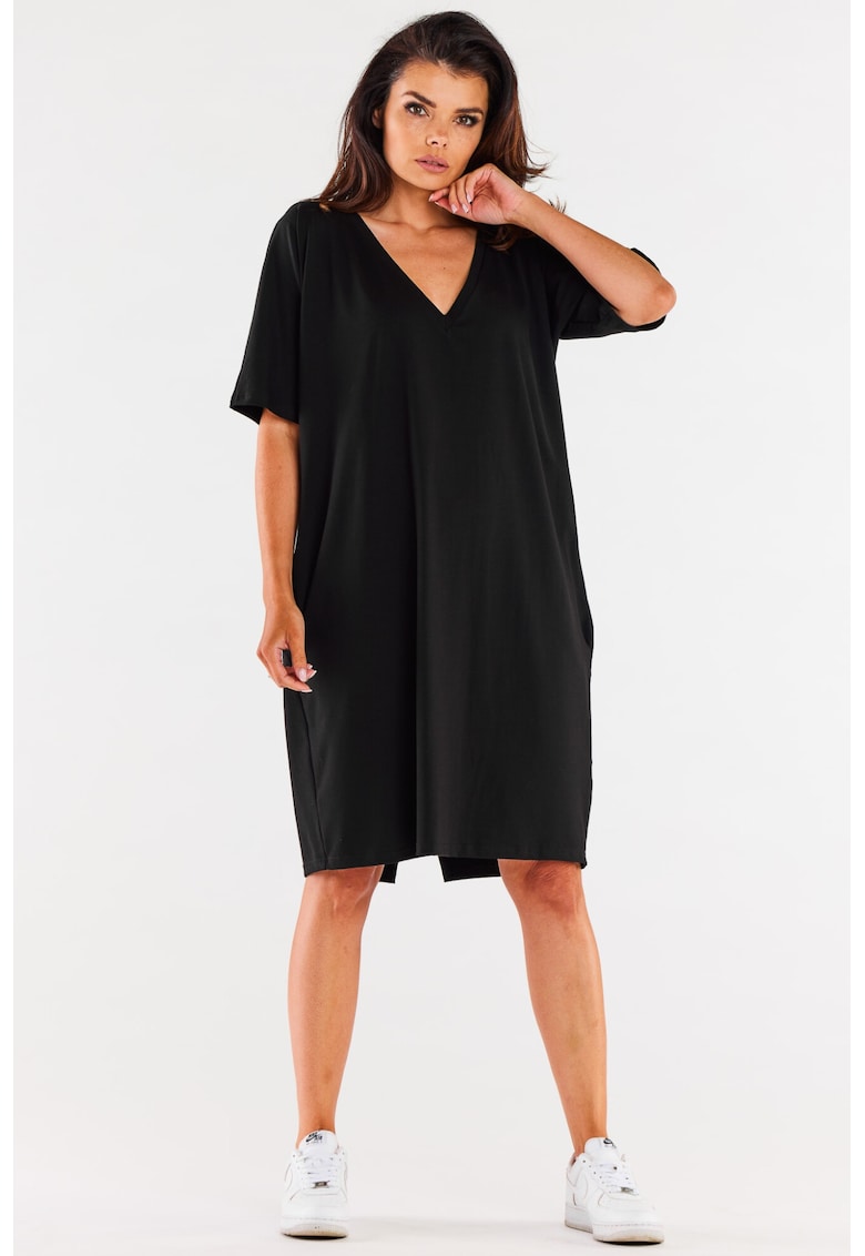 Rochie dama Bumbac - M303 - Neagra -