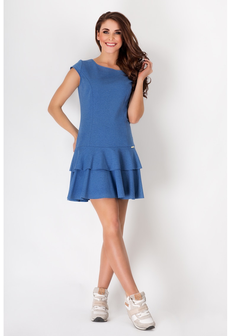 Rochie A094 - Viscoza/Elastan - Albastru