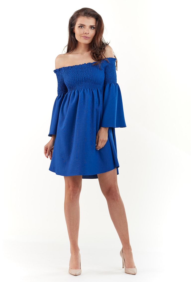 Rochie A228 - Poliester - Albastru