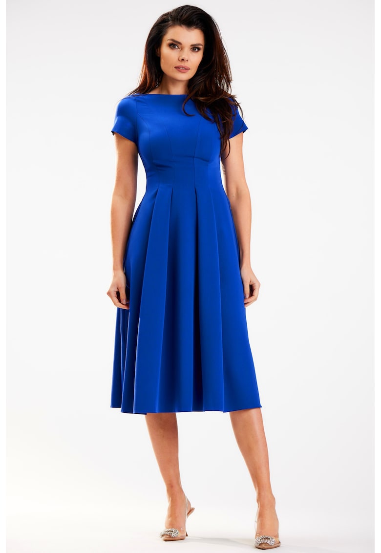 Midi Rochie Maneca scurta - La baza gatului A569