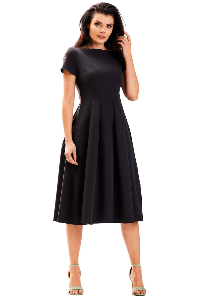 Rochie A569 - Poliester/Elastan - Negru