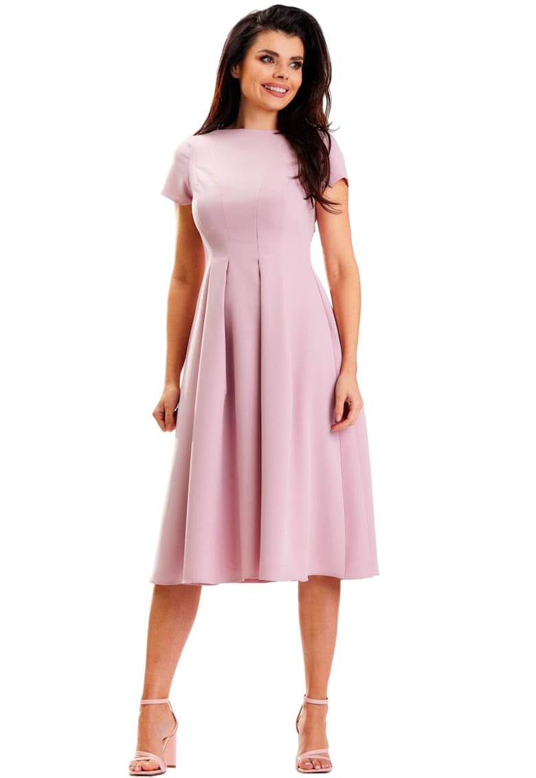Rochie A569 - Poliester/Elastan - Roz
