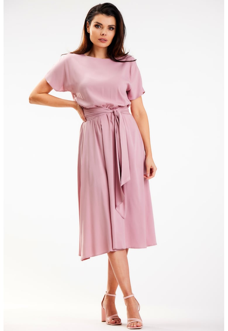 Rochie A576 - Viscoza/Elastan - Roz