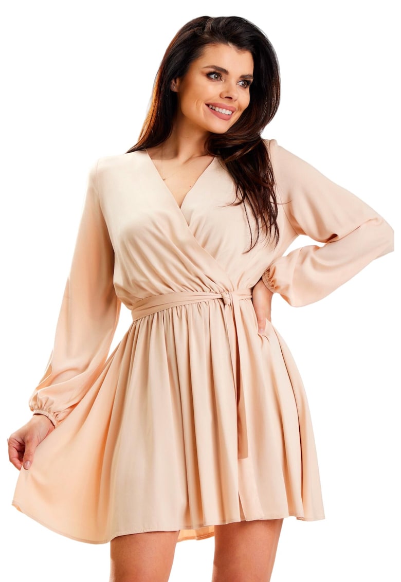 Rochie A577 - Viscoza/Elastan - Bej
