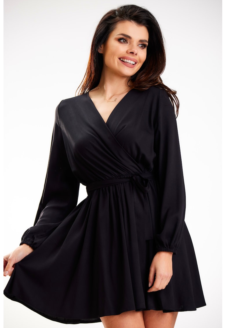 Rochie A577 - Viscoza/Elastan - Negru