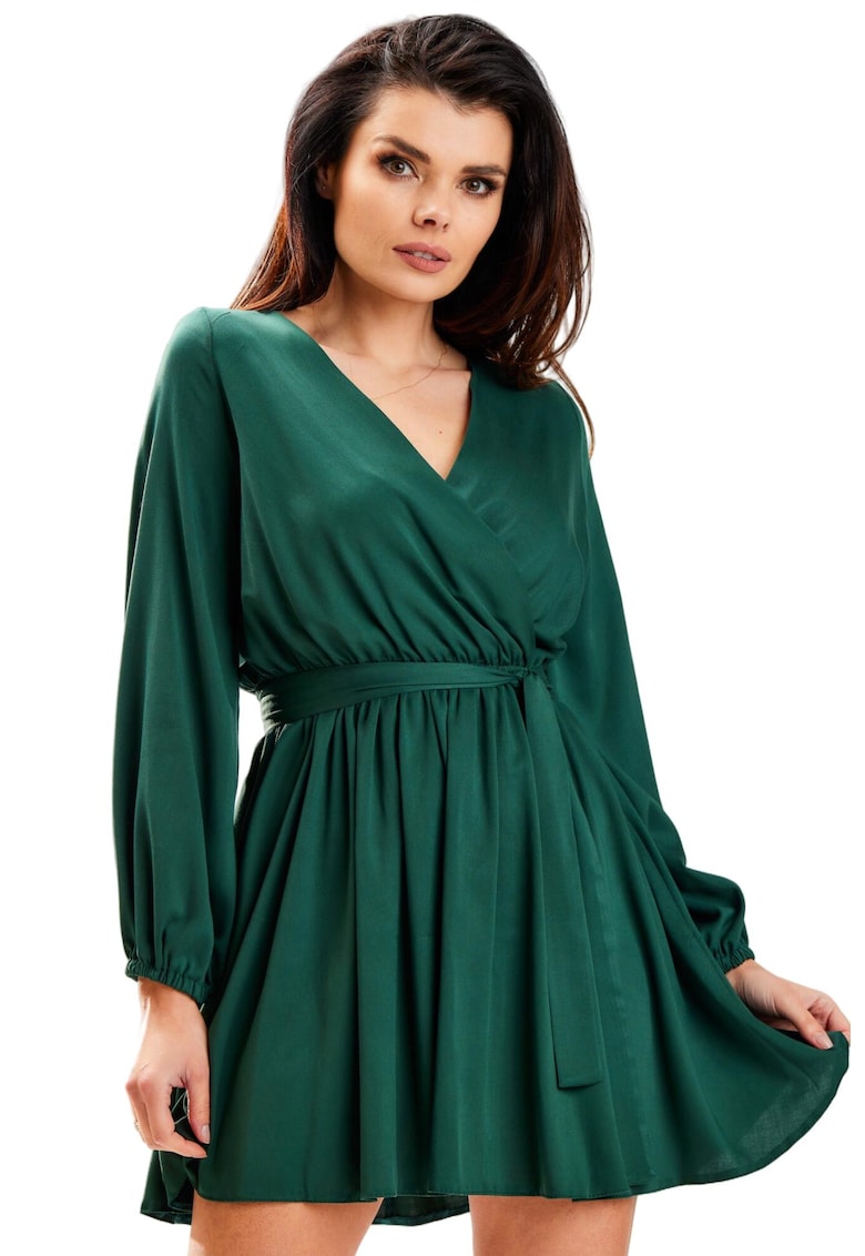 Rochie A577 - Viscoza/Elastan - Verde