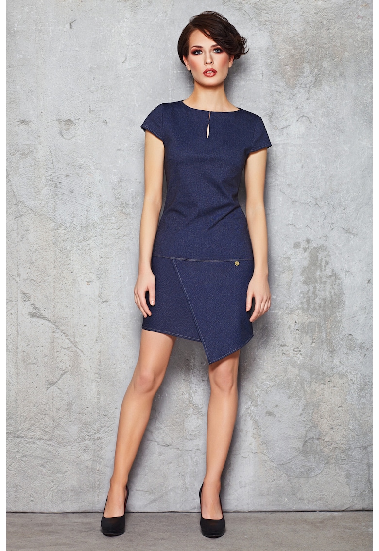 Rochie dama Poliester - M048 - Bleumarin -