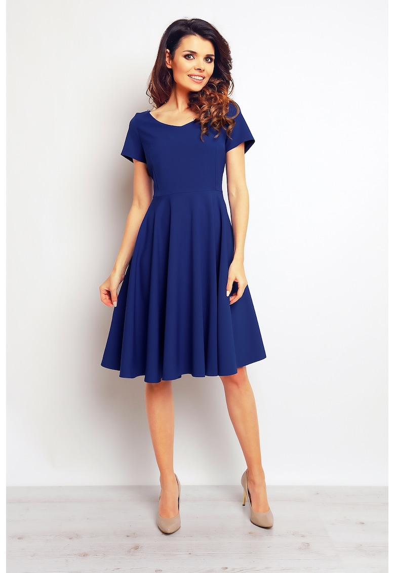 Rochie dama Poliester - M091 - Albastru - Albastru