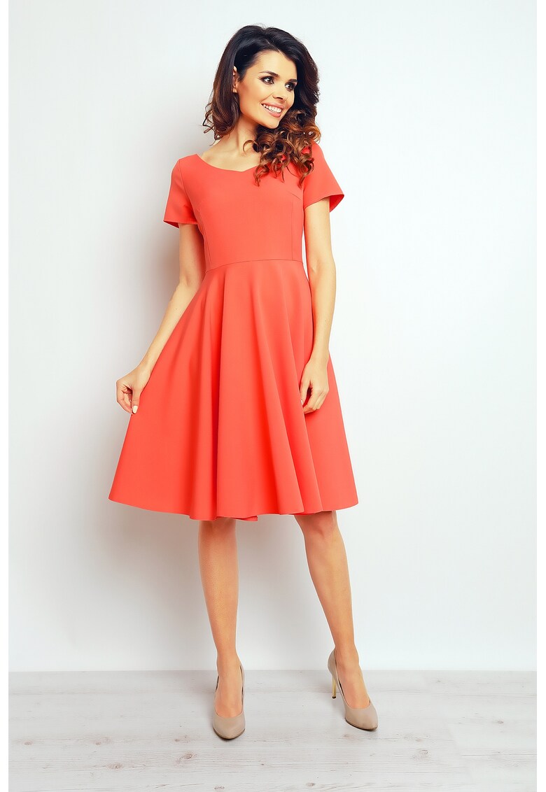 Rochie dama Poliester - M091 - Coral - Coral