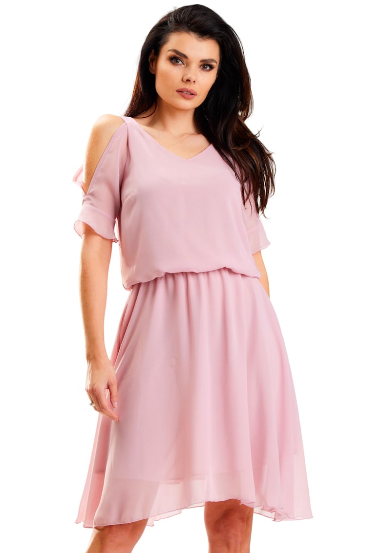 Rochie A572 - Poliester - Roz