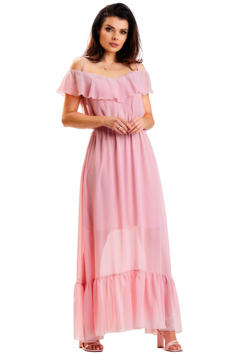 Rochie A573 - Poliester - Roz