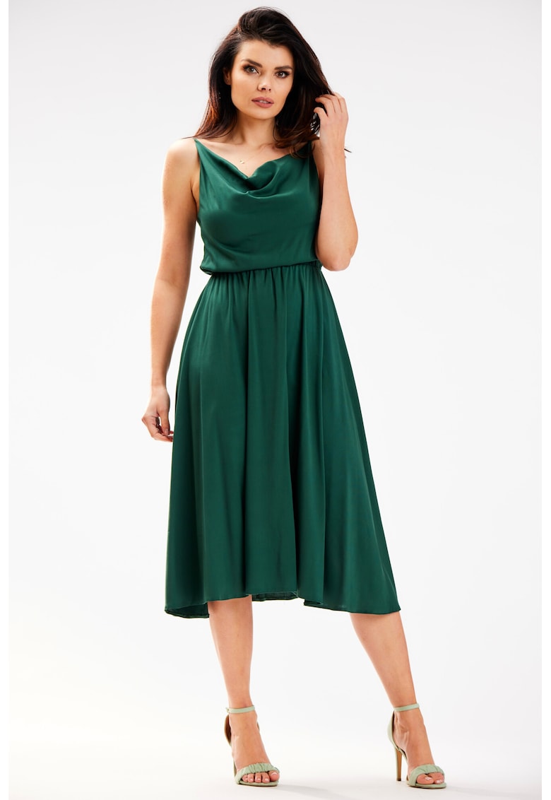 Rochie A579 - Viscoza/Poliester - Verde
