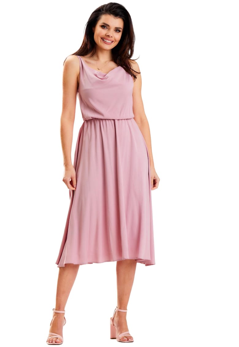 Rochie A579 - Viscoza/Poliester - Roz
