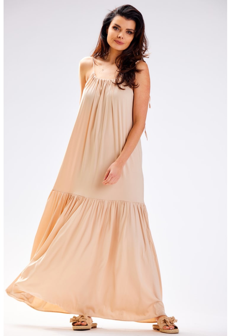 Rochie dama - Viscoza - A582 - Bej