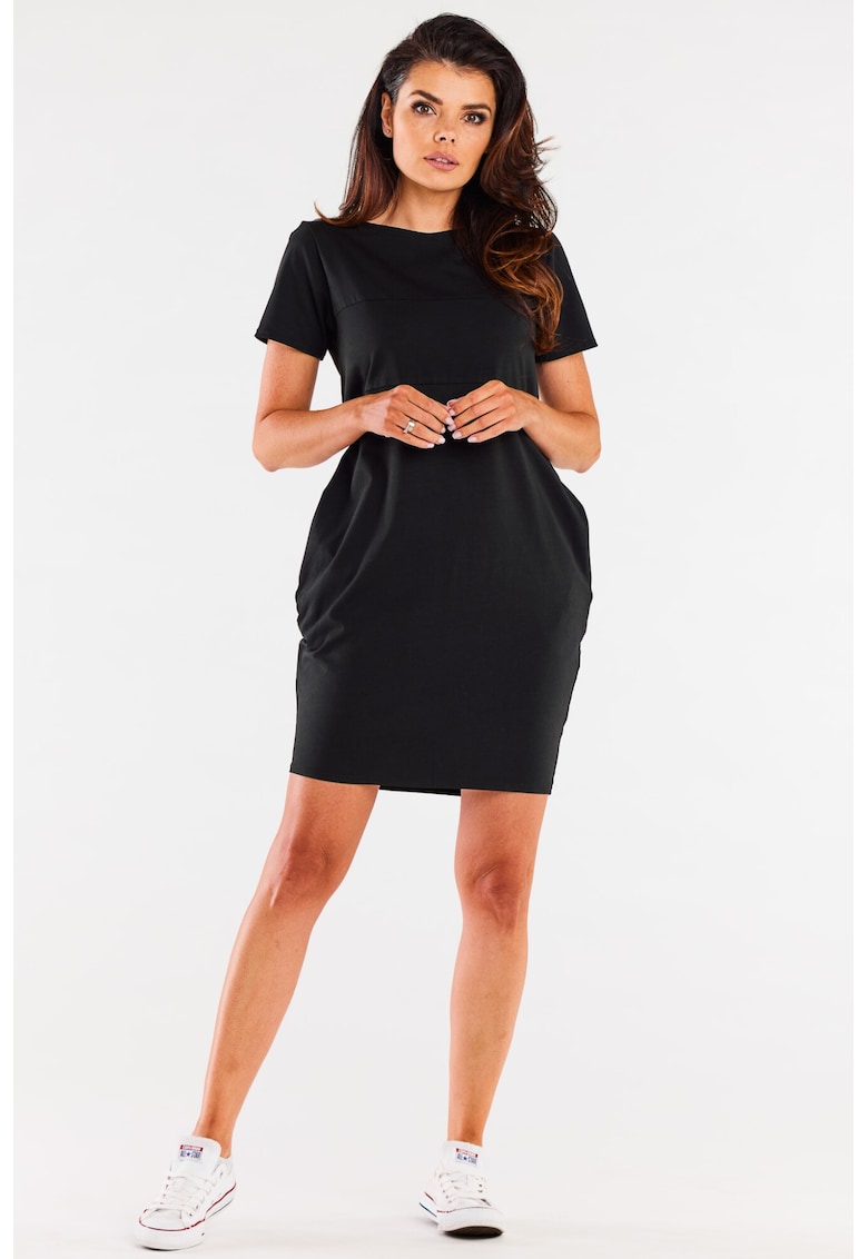 Rochie dama Bumbac - M291 - Neagra -