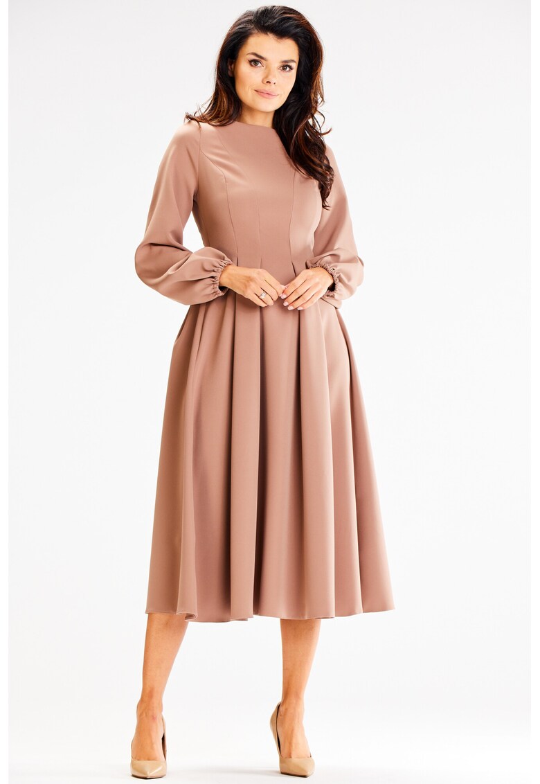 Rochie dama Poliester - A595 - Cappuccino -