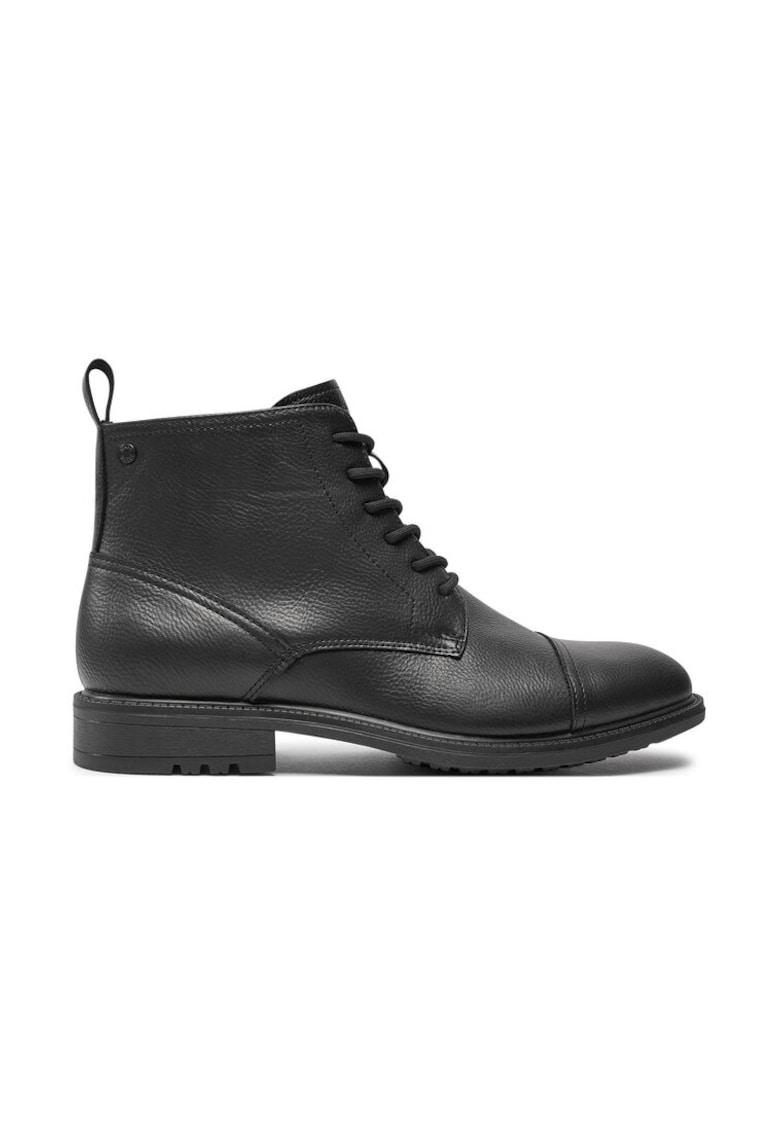Jack & Jones Ghete 12257973 Negru - Piele ecologica