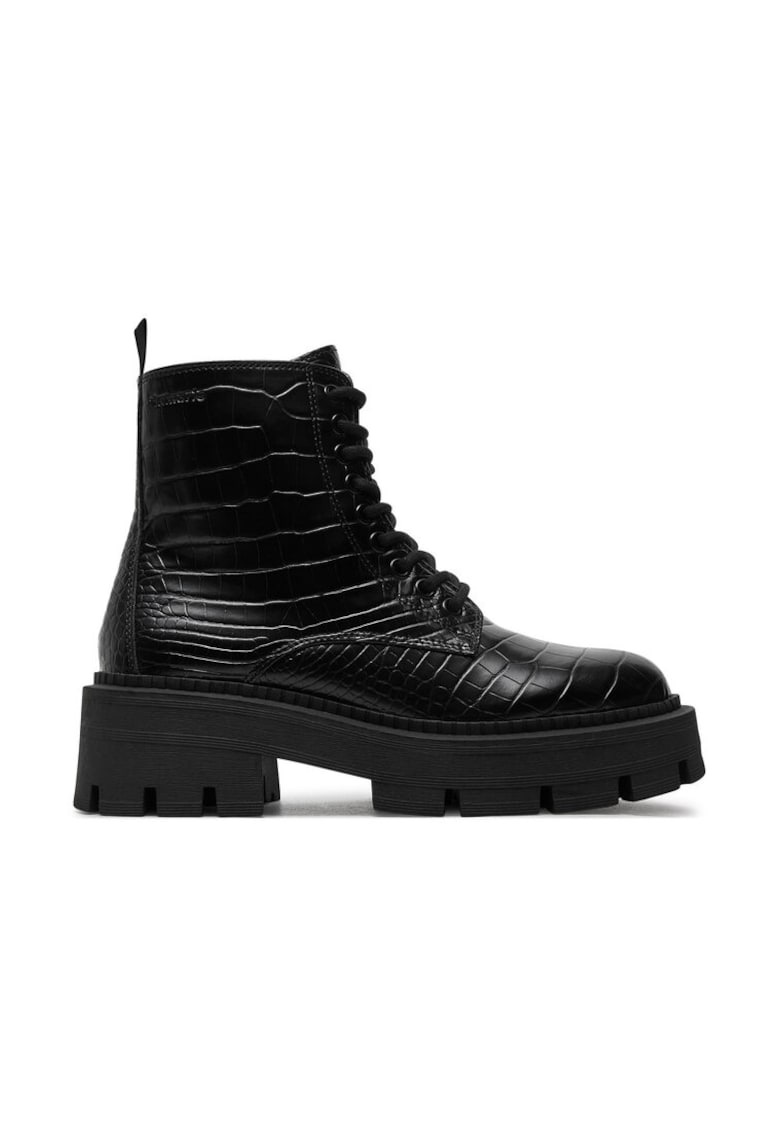 Botine 1-25286-41 Negru - Piele ecologica