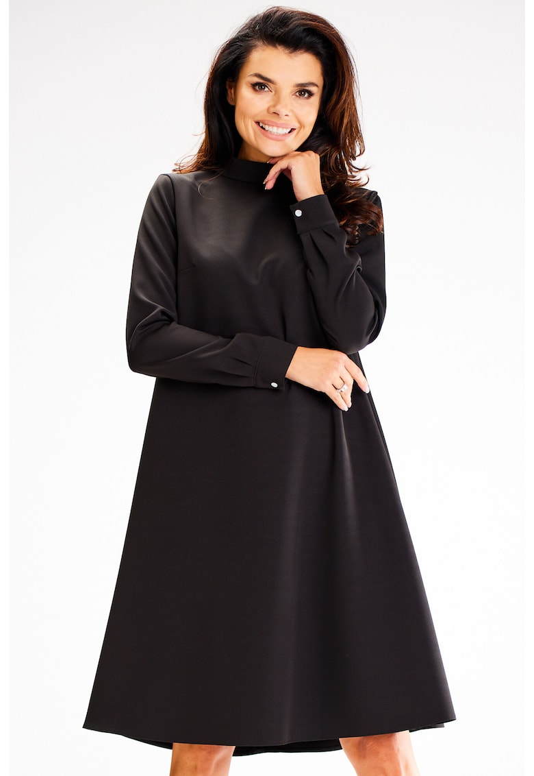 Rochie dama Poliester - A599 - Neagra -