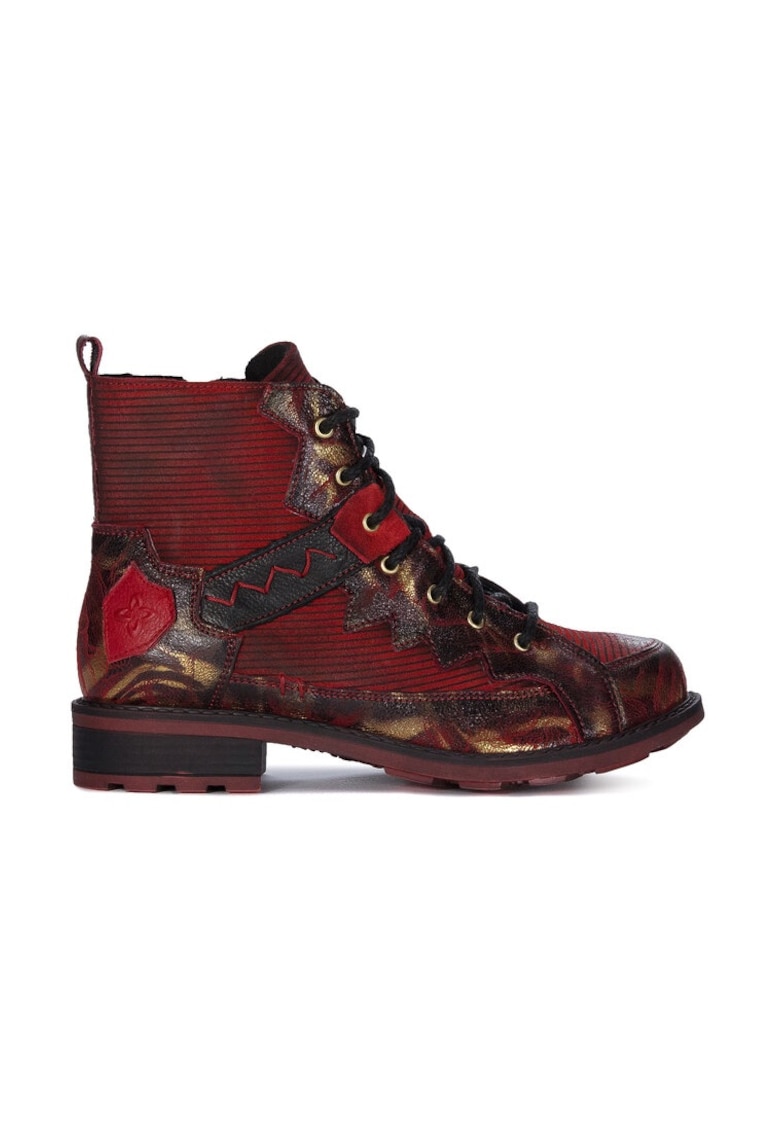 Maciejka Botine 06558-08/00-8 Rosu - Piele lacuita - Rosu