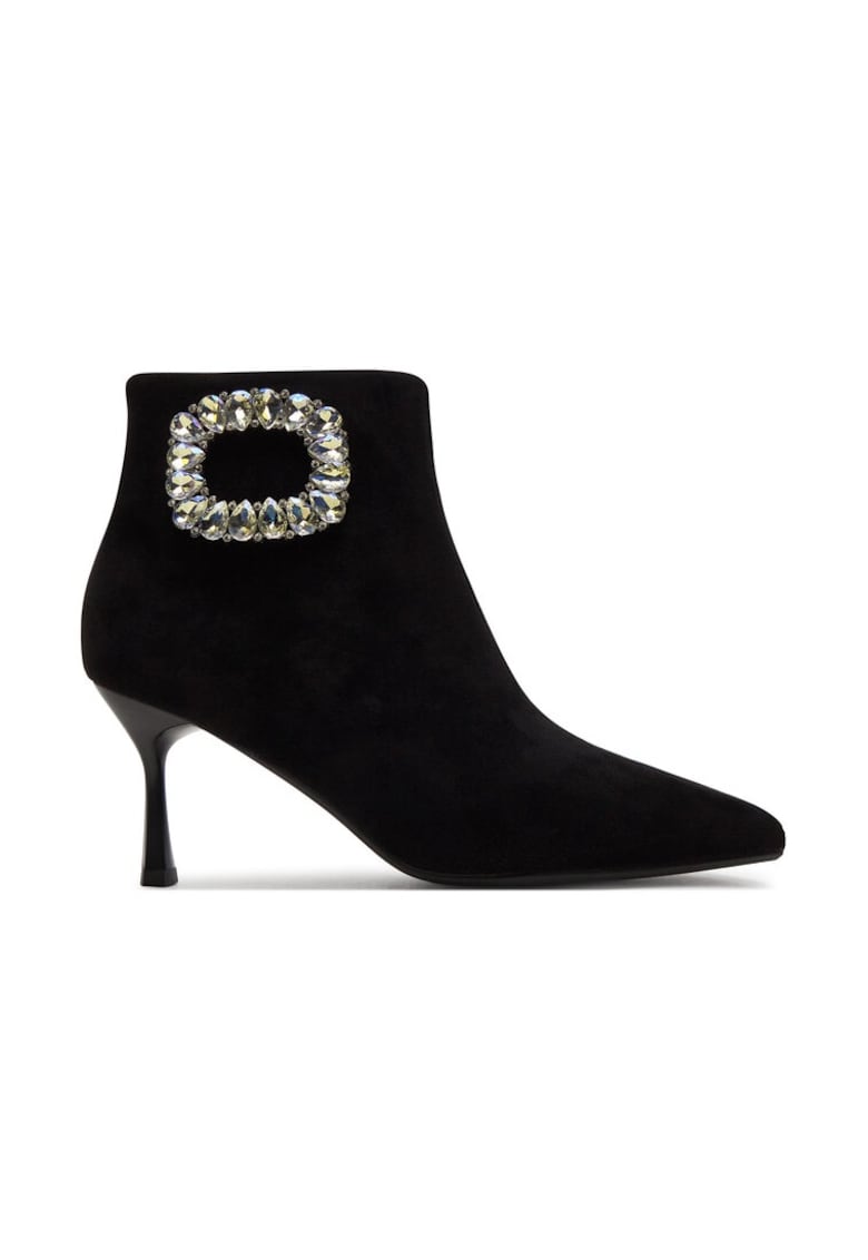 Botine OO2N4201 Negru - Piele naturala