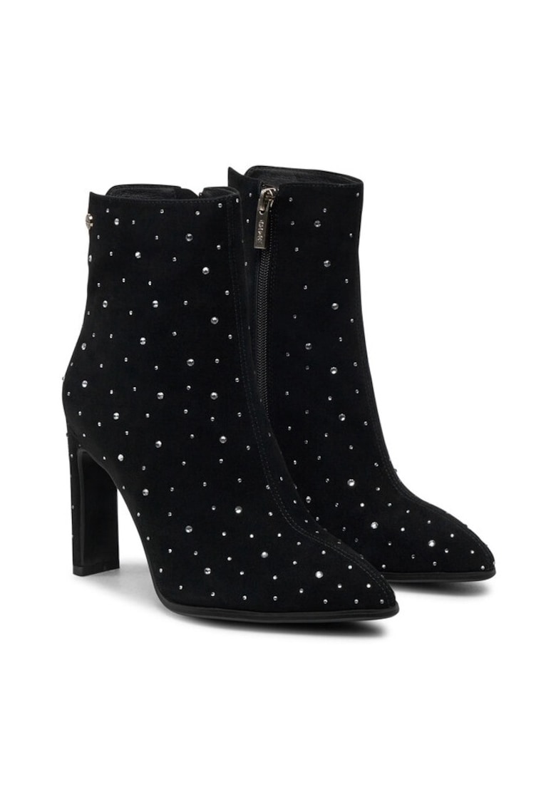 Botine Negru din Piele Naturala - Negru
