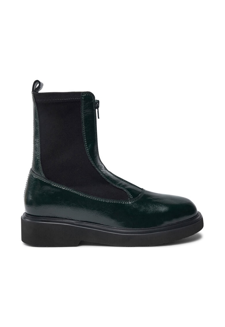 Botine Foggia Pcr Scu Verde - Piele lacuita