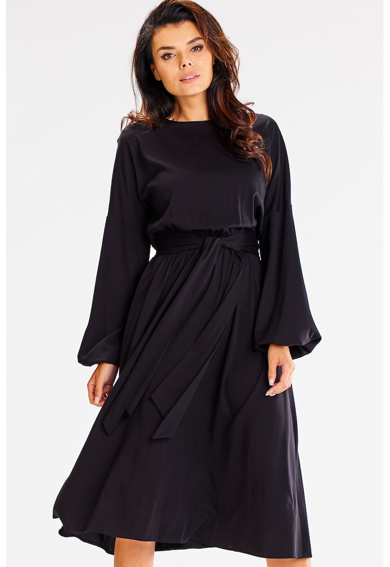 Rochie dama Viscoza - A602 - Neagra -