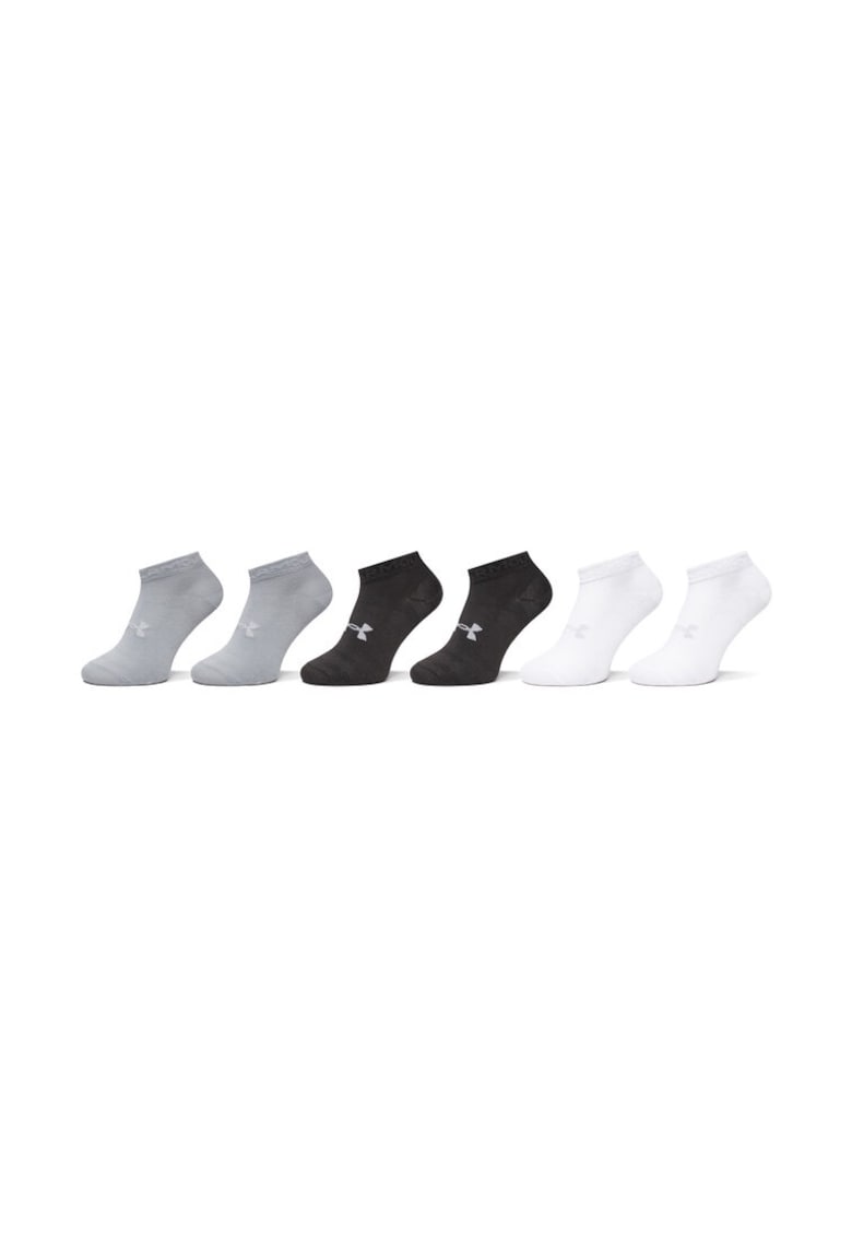 Under Armour Set de 6 perechi de sosete medii unisex Unisex UA Essential 6pk Low 1386239-002 Colorat - Poliester