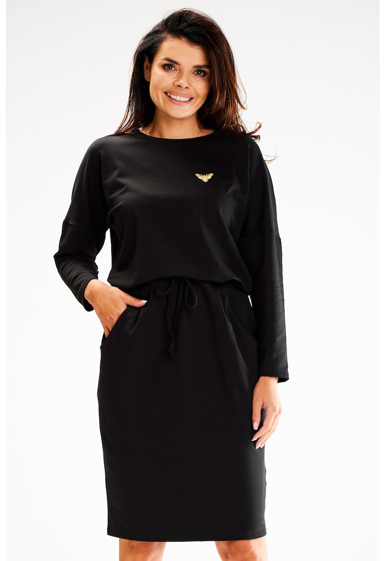 Scurta Rochie Maneca lunga - La baza gatului A606