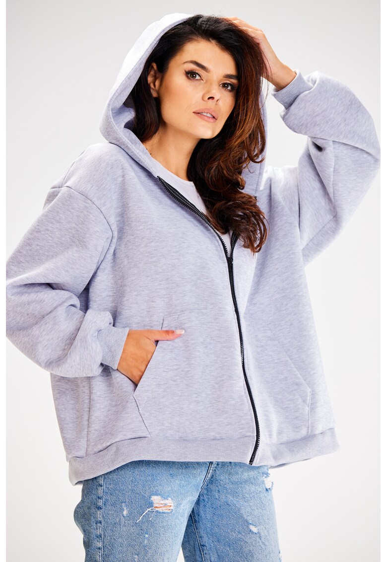 Hanorac dama bumbac Gri