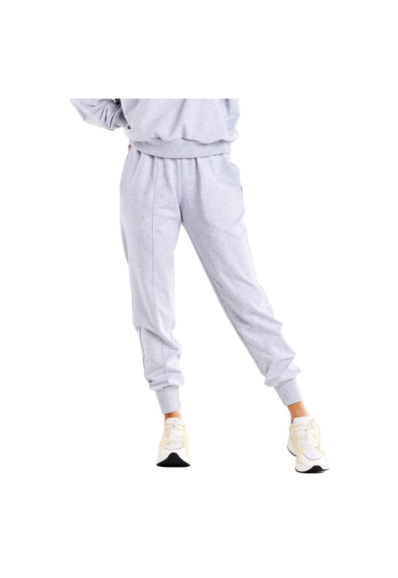 Pantaloni sport dama M317 - Bumbac/Elastan - Gri