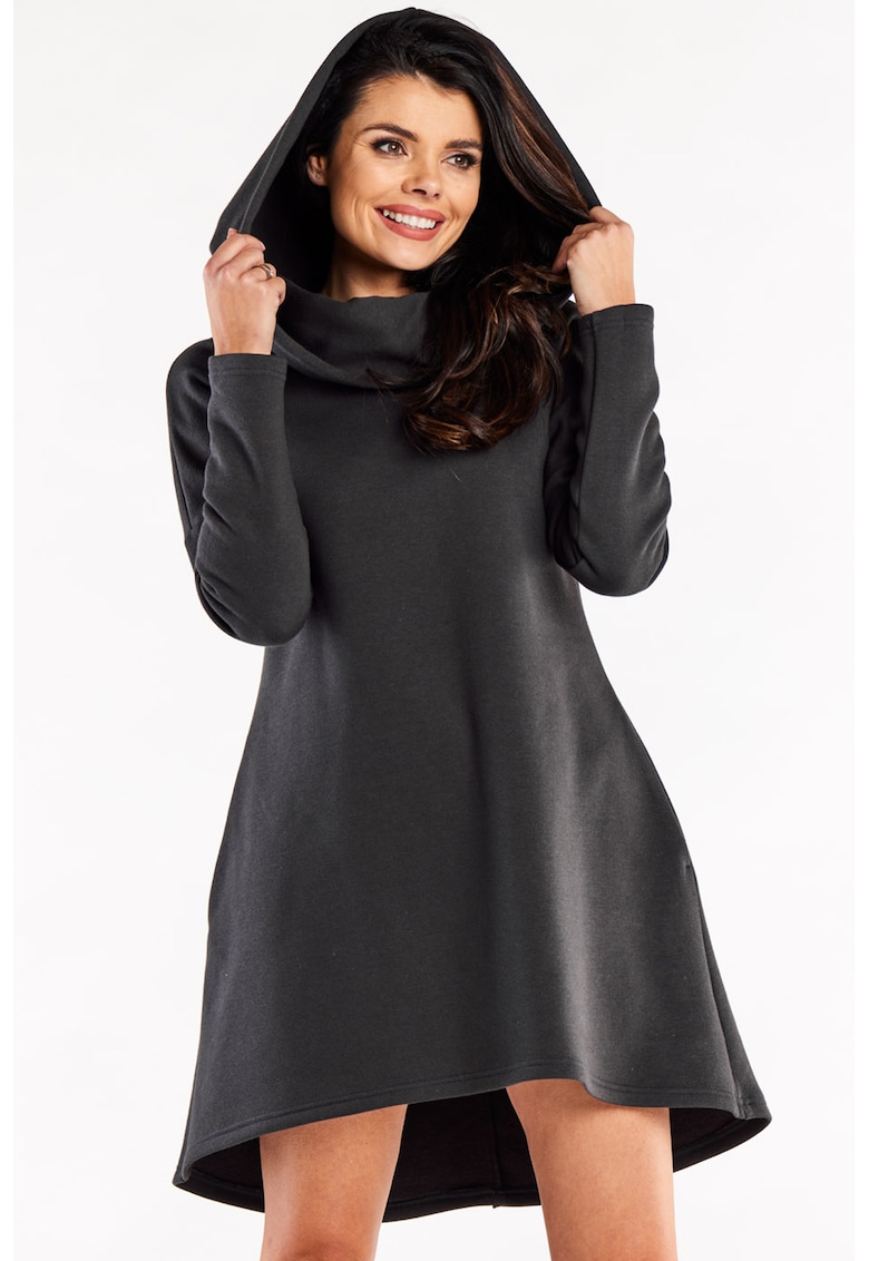 Rochie dama Bumbac - M328 - Grafit -