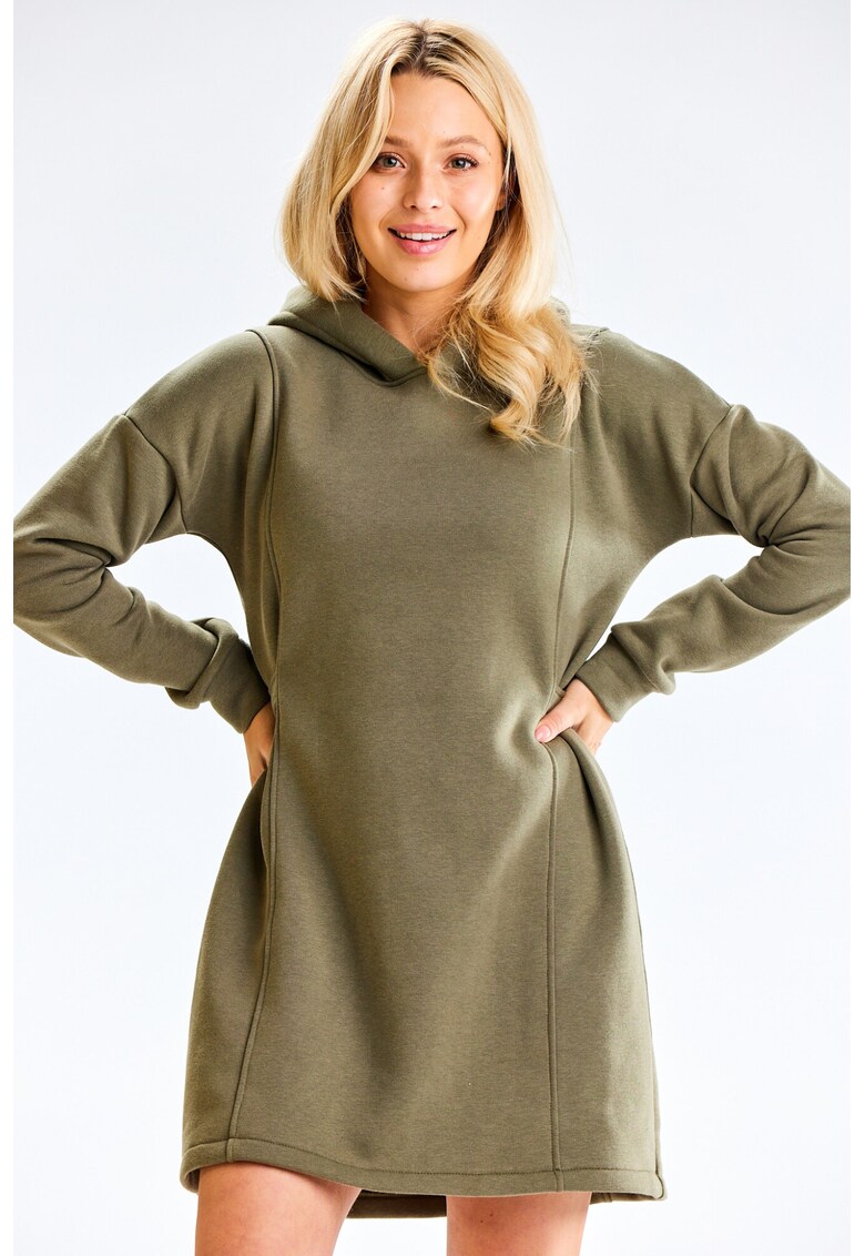 Rochie dama Bumbac - M331 - Kaki -