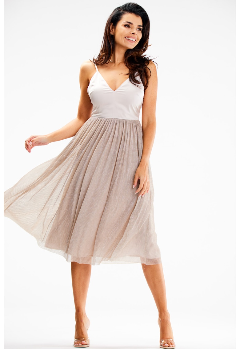 Midi Rochie Fara maneca - Elegant A624