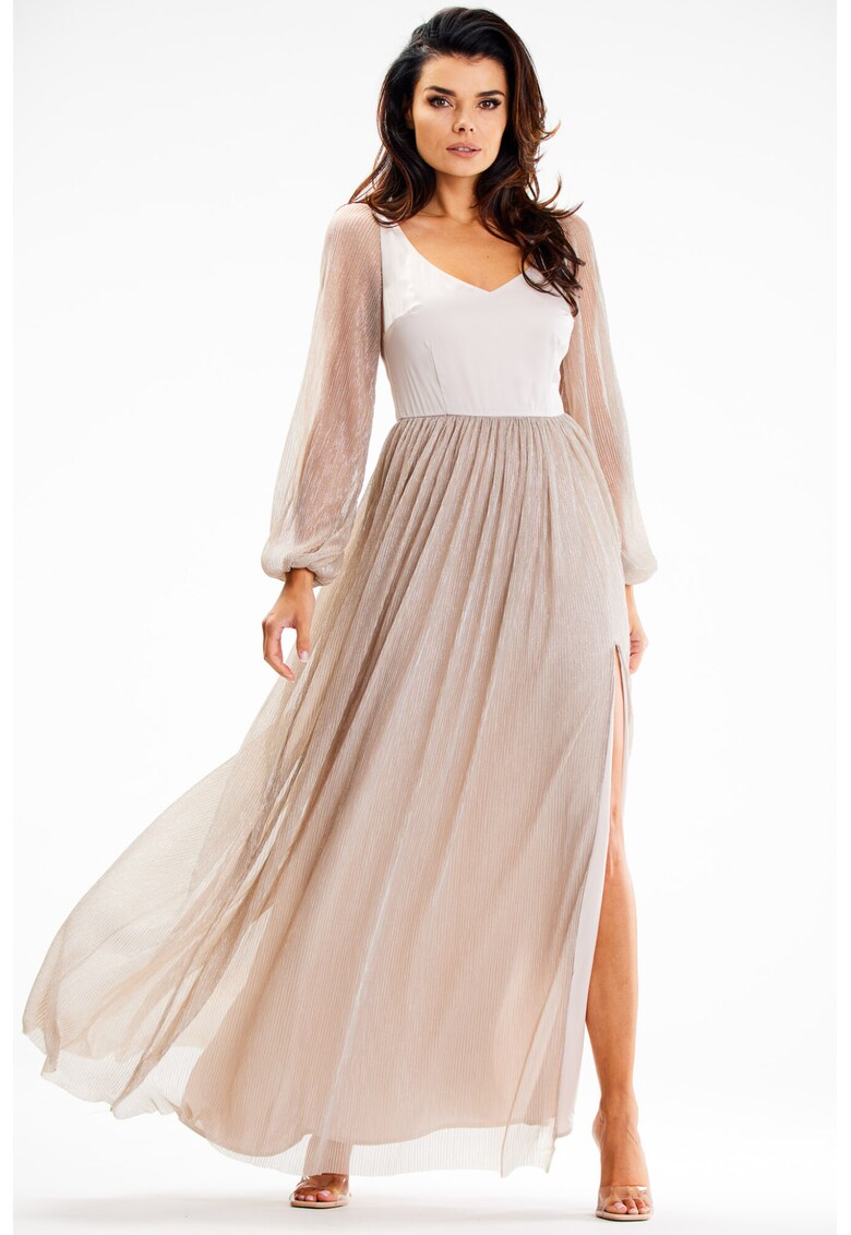 Rochie dama Poliester - A626 - Bej -